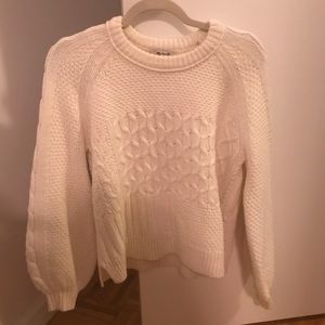 Madewell balloon sleeve sweater